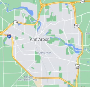 Ann Arbor map