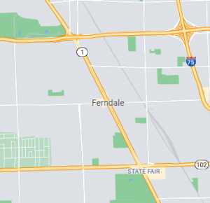 Ferndale map