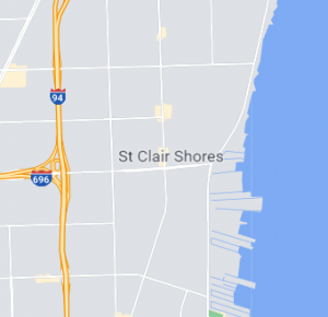 St Clair Shores map