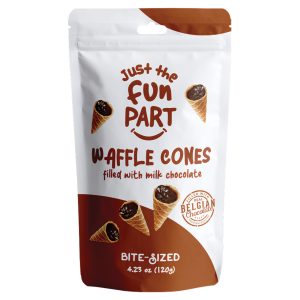Just the Fun Part- Chocolate filled Waffle Cones