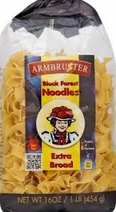 Armbruster- Black Forest Noodles- Extra Broad