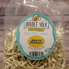 Double Yolk- Gluten Free Garlic Parsley Egg Noodles